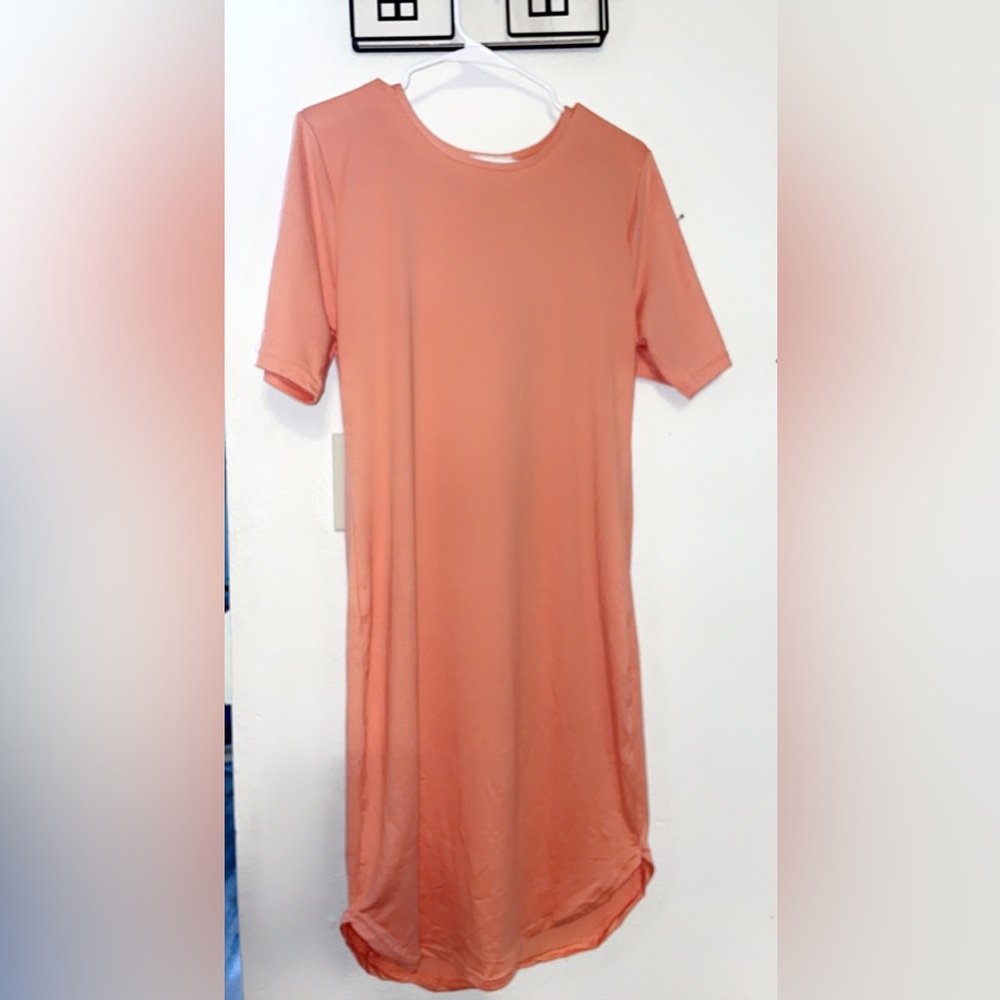 Pink dress! Also could work as a maternity dress!